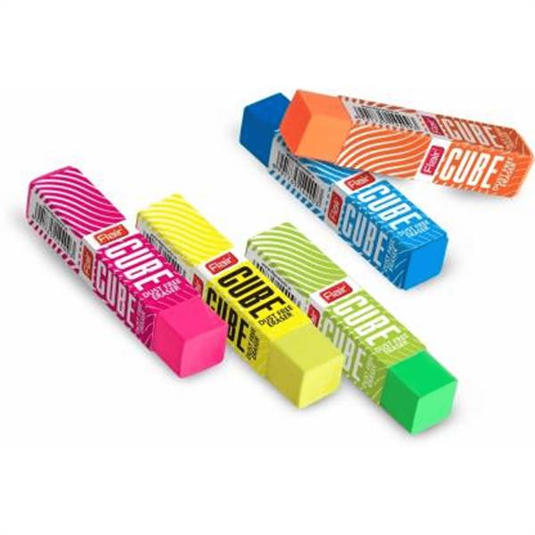 Flair Creative Cube Non-Toxic Eraser (Multicolor)